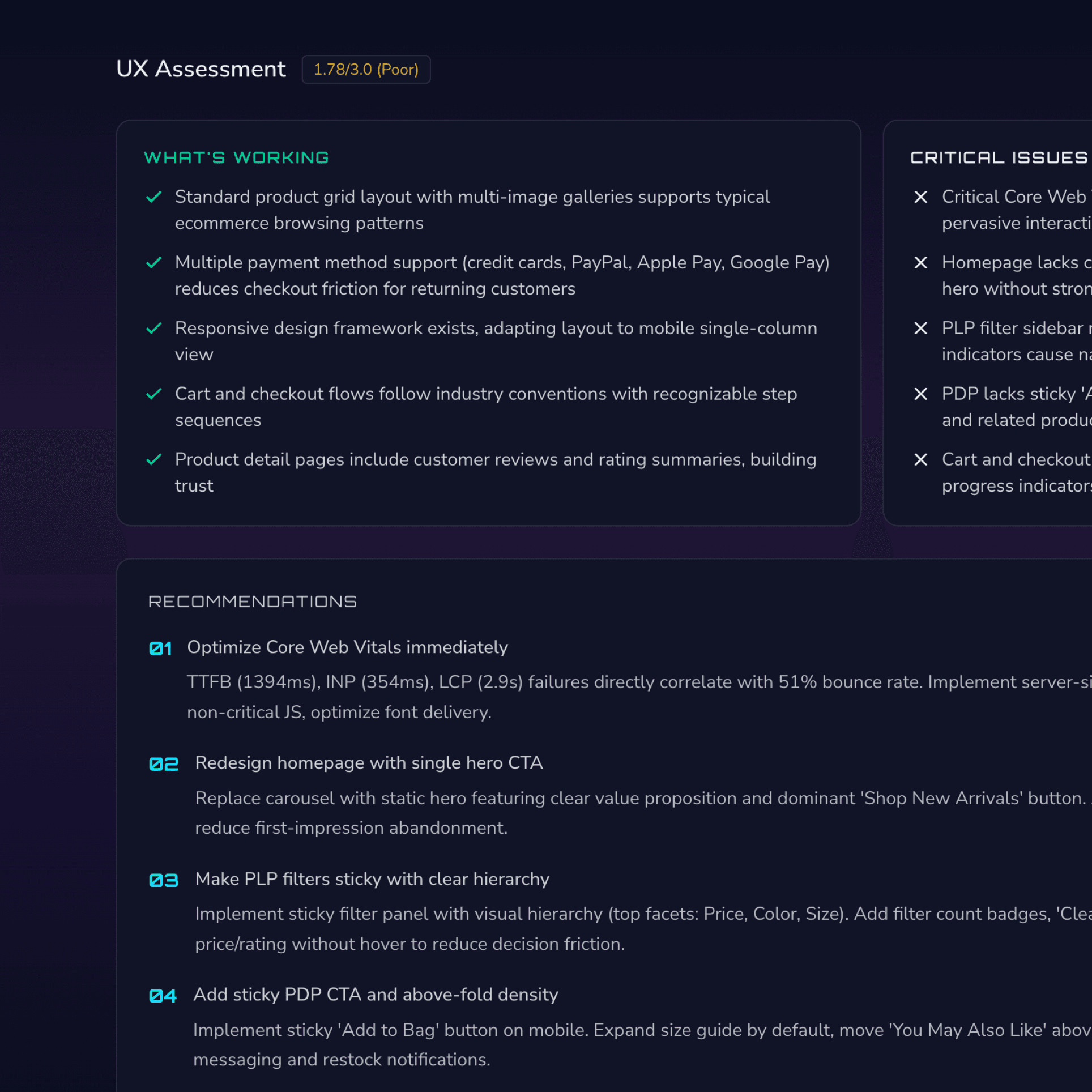 Tech stack inventory preview
